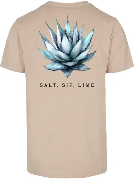 Mister Tee Tričko Mexico Salt Sip Lime / zmiešané farby béžová