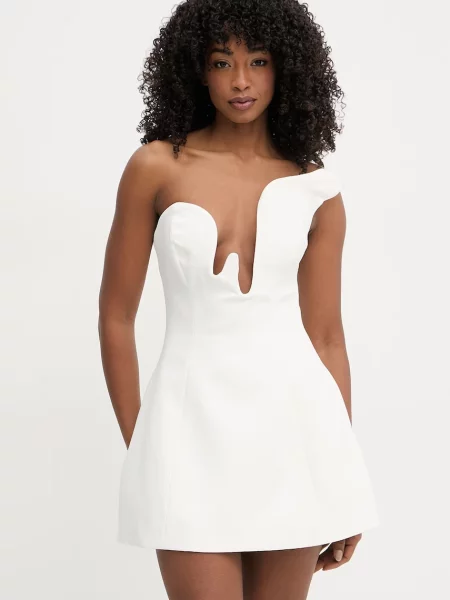 Bardot sukienka gorsetowa biała