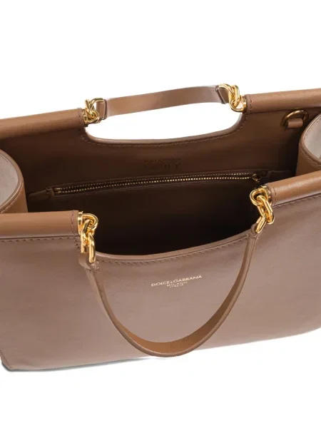 Geanta de piele Dolce & Gabbana din piele maro