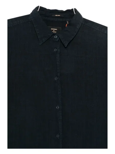 Lenvászon ing Superdry kék