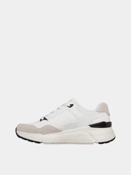 Кожаные повседневные кроссовки Skechers белые