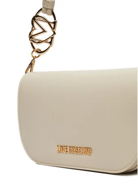 Ročna torba LOVE MOSCHINO Écru