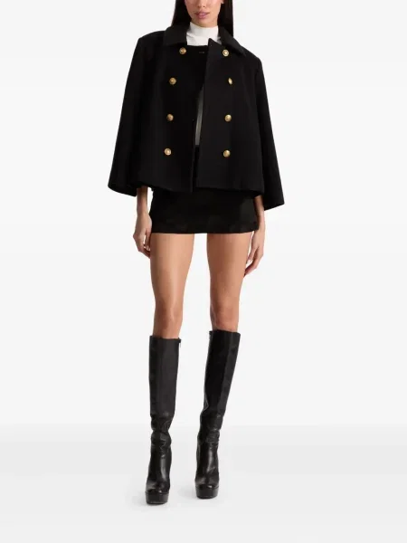 Geacă Alice + Olivia cu două rânduri de nasturi negru