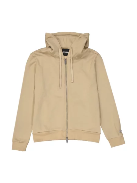 Bluza z kapturem Les Hommes z kapturem z długim rękawem beżowa