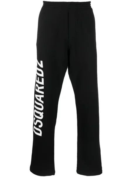 Pantaloni Dsquared2 cu imagine negru