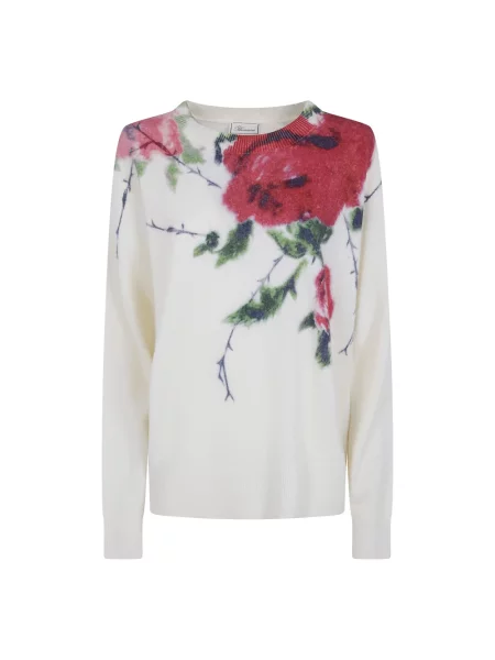 Sweter Blumarine z nadrukiem beżowy
