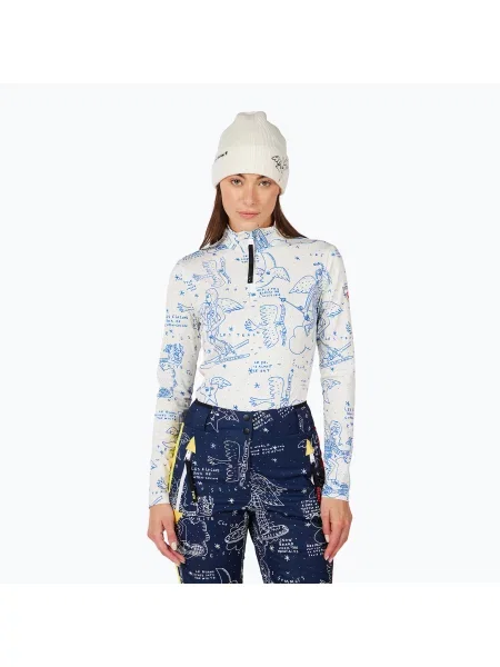 Bluză pentru femei Rossignol JCC Booster Half Zip snow angel artic print