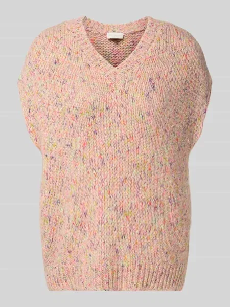 Bezrękawnik o kroju oversized z domieszką bawełny Milano Italy