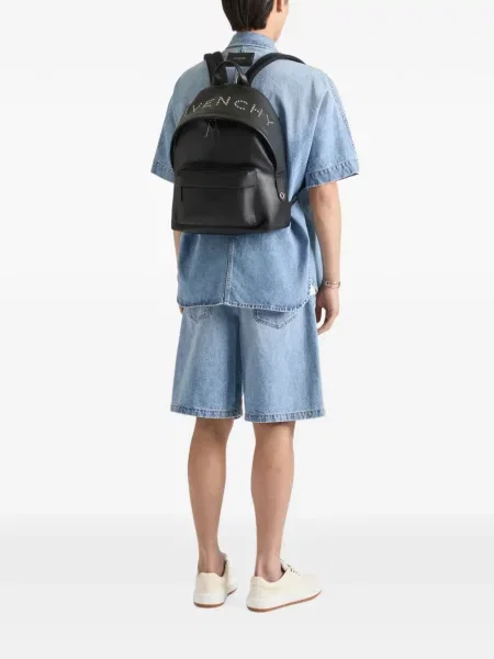 Rucsac Givenchy din piele cu tepi negru