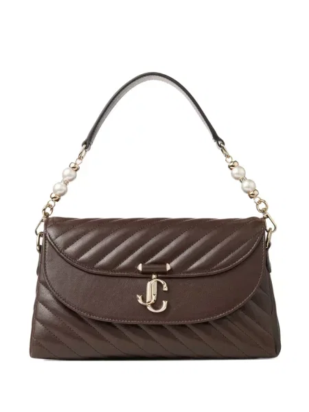 Geantă Jimmy Choo din piele maro