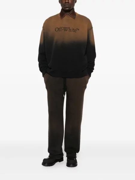 Pantaloni Off-white cu cordon alb