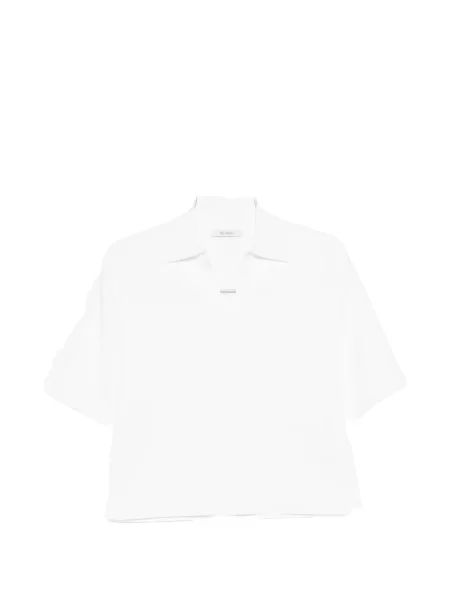 Tricou Max Mara cu decolteu în V alb