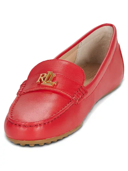 Pantofi Lauren Ralph Lauren din piele roșu