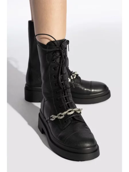 Botine Jimmy Choo de cristal negru