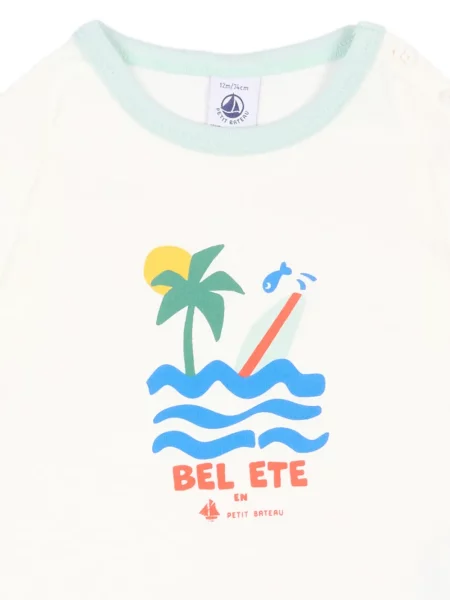 Dětské tričko Petit Bateau bílé