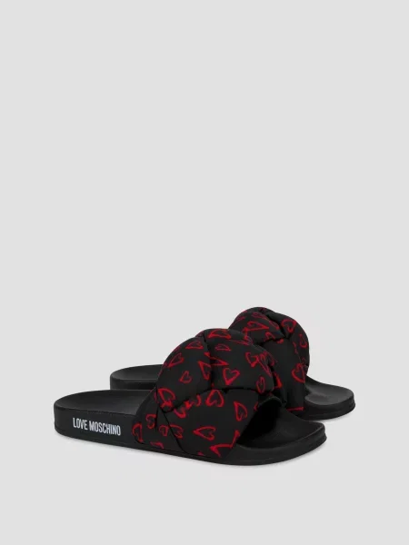 Шлепанцы Moschino черные
