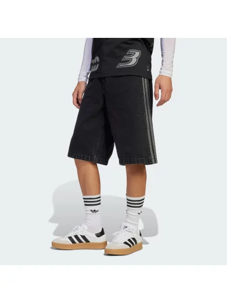 Šortky Adicolor Denim Firebird černé