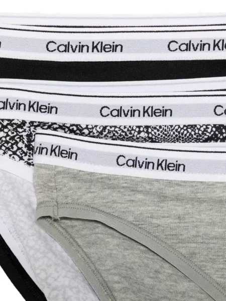 Chiloți tanga Calvin Klein cu autograf negru