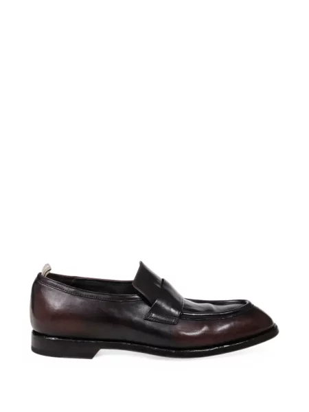 Pantofi loafer Officine Creative din piele maro