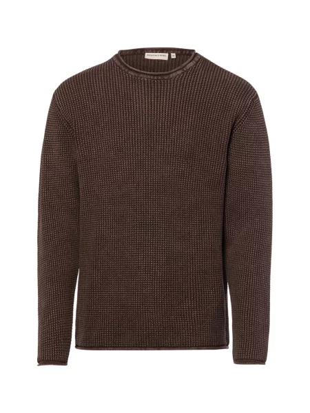 Redefined Rebel sweter z dzianiny Mężczyźni S brązowy