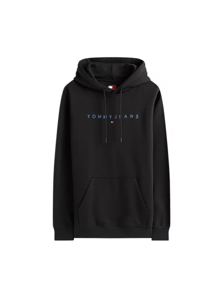 Bluza z kapturem Tommy Hilfiger z logo czarna
