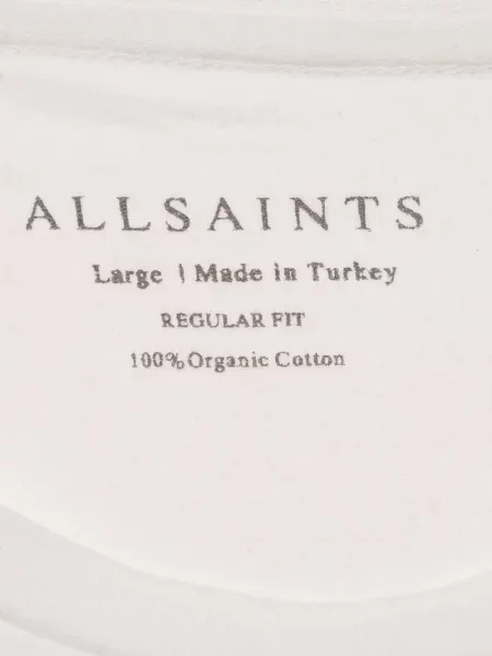 Μπλούζα Allsaints με στρογγυλή λαιμόκοψη λευκό