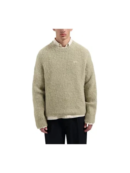 Sweter Olaf Hussein wełniany beżowy