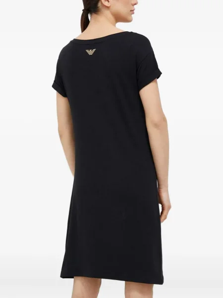 Rochie mini Ea7 Emporio Armani scurtă de costum negru