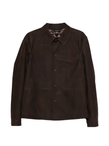 Geanta de piele Tom Ford maro