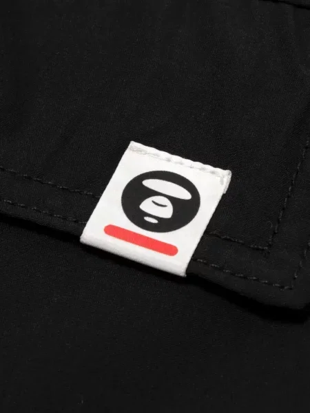 Τρέξιμο παντελόνι cargo Aape By *a Bathing Ape® με αυτόγραφο μαύρο