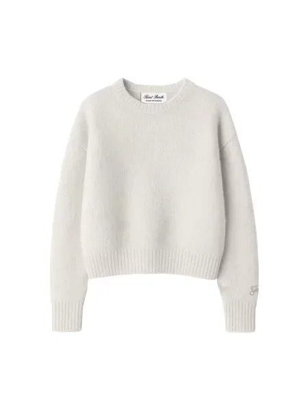 Saint Barth sweter z wełną beżowy