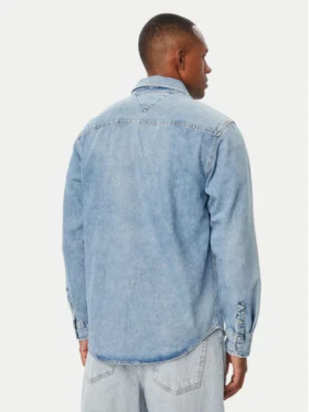 Tommy Jeans džinsiniai marškiniai mėlyna
