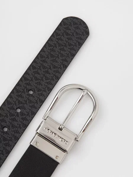 Dvostrani kožni remen MICHAEL Michael Kors za žene crna