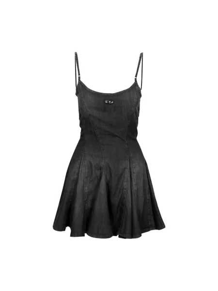 Sukienka jeansowa Diesel czarna