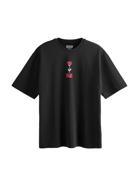 Next Tricou roșu / negru alb