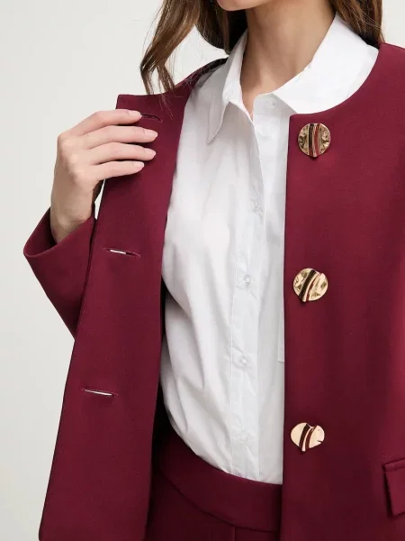 Піджак Joseph Ribkoff однобортний однотонний бордовий