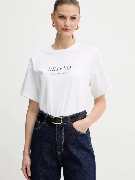 Victoria Beckham tricou din alb