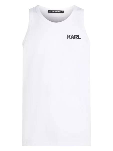 Cămașă Karl Lagerfeld cu imagine alb