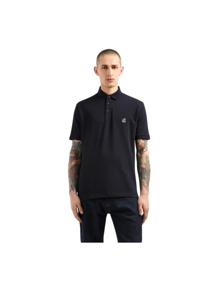 Koszulka polo Armani Exchange niebieska