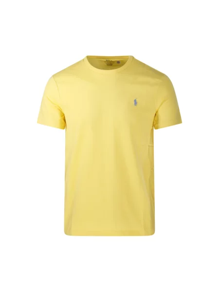 T-shirt o kroju regular fit z czystej bawełny Polo Ralph Lauren żółta