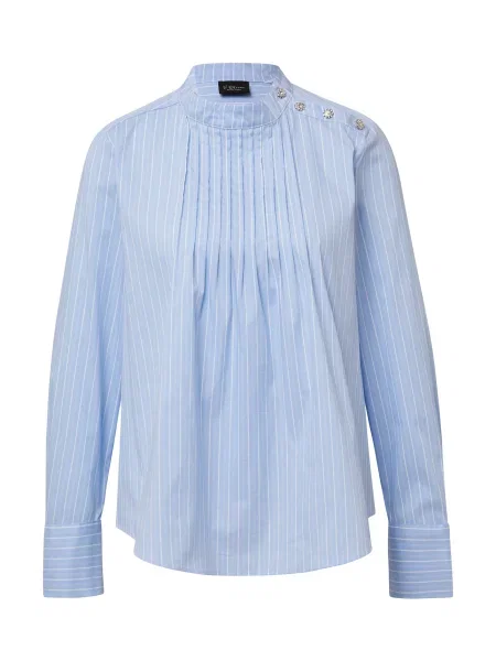 S.Oliver BLACK LABEL Bluza svetlo modra bela