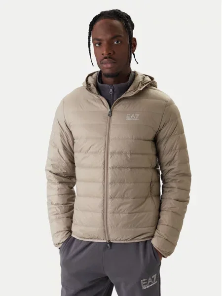 Vatovaná bunda Emporio Armani béžová