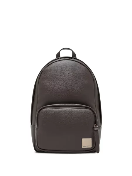 Rucsac Emporio Armani cu autograf maro