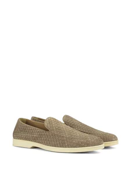 Pantofi loafer Doucal's din piele de căprioară