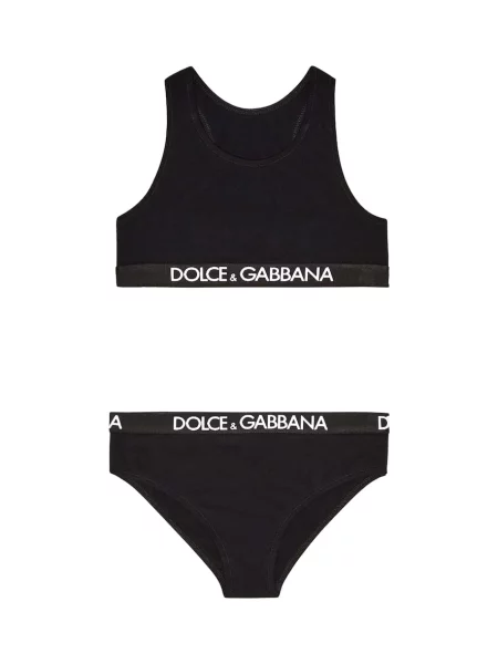 Σλιπ σετ Dolce&gabbana μαύρο