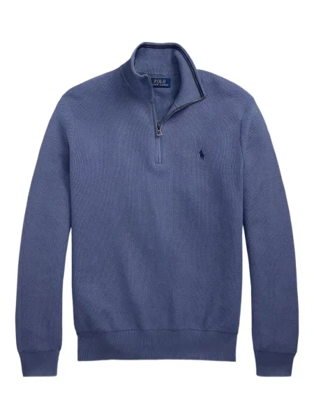 Дълго мрежеста тениска Polo Ralph Lauren с кръгло деколте зелено
