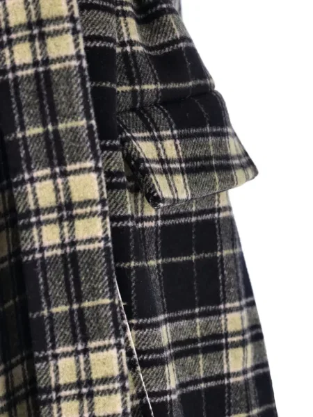 Płaszcz w kratę Duran Lantink w kratę czarny