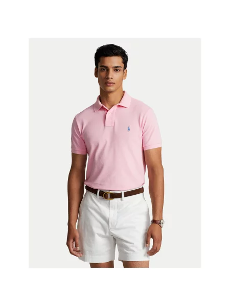Polo Ralph Lauren Polo majica Core Replen Custom Slim Fit roza
