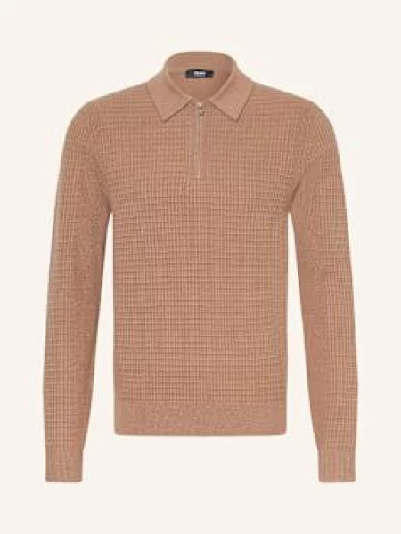 Reiss Úpletová Polokošile Hamilton velbloudí