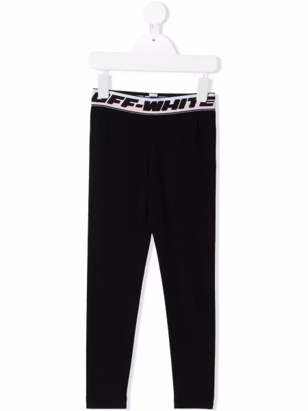 Legginsy dziecięce Off-white białe